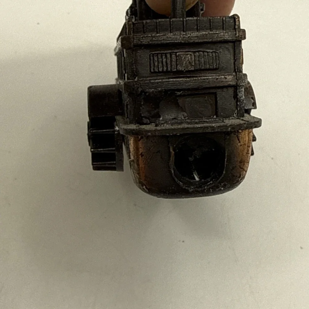 Vtg Antique Finish‎ Die Cast Metal Steam Paddle Wheel Boat Pencil Sharpener